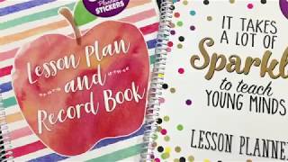 Lesson Plan Books With Stickers [upl. by Gleda840]