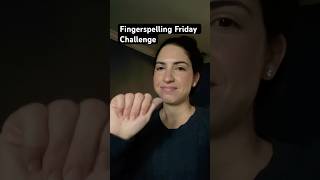 Fingerspelling practice receptive skills ASL [upl. by Eziechiele]