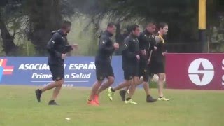 Peñarol entrena en quotLos Aromosquot antes de cerrar el 2015 [upl. by Zigrang]