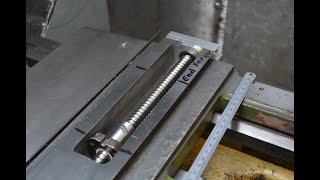 Lathe cross feed conversion to a ball screw [upl. by Ailima]