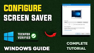 How to Configure Screen Saver in Windows  Full Guide [upl. by Buhler824]