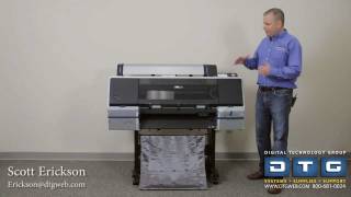 Setup and installation of the Epson Stylus Pro 7700 part 1 [upl. by Enirok]