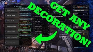 How to get ANY decoration from the Elder Melder in Monster Hunter World Works on Ver 521 [upl. by Nillok]