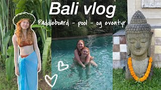 STÅR PÅ PADDLEBORAD DIY PALMEHAT OG HOUSE TOUR bali vlog [upl. by Imoan]