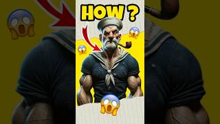 Why popeye eats spinach🤔ytshorts yt shorts shortsfeed popeye spinach popeyethesailor facts [upl. by Ia557]