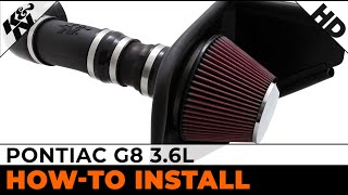 Pontiac G8 36L 633072 Air Intake Installation [upl. by Nwhas]