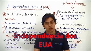 Xtensivo História Geral Independência dos EUA Prof Gabriel Feitosa [upl. by Rainwater]