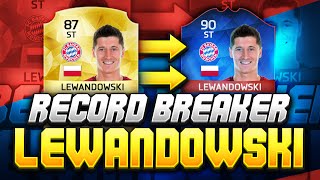 RECORD BREAKER LEWANDOWSKI 5 GOALS IN 9 MINUTES CHALLENGE FIFA 16 Ultimate Team [upl. by Panta]