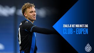 CLUB BRUGGE  EUPEN  ZOALS JE HET NOG NIET ZAG  20202021 [upl. by Nananne]