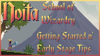 Noita School of Wizardry l The Early Game n Early Tips [upl. by Nowtna]