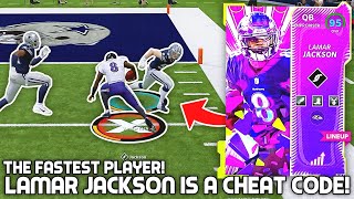 Lamar Jackson is a CHEAT CODE Fastest Player In the Game Madden 22 [upl. by Rector]