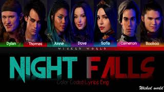 Night Falls Lyrics  From Descendants 03 [upl. by Itra]