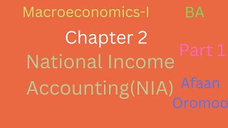 MacroeconomicsIChapter2Part 1National Income Accounting [upl. by Ajoop]