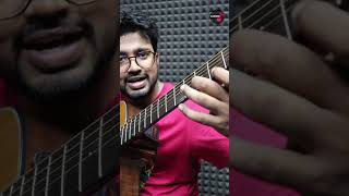 Single String Guitar Song For Beginners  Aaj Blue Hai Pani Tabs shorts guitar guitarlesson [upl. by Notlad]