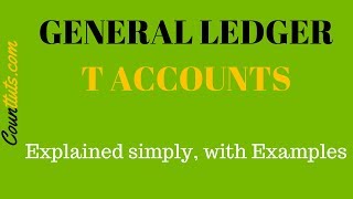 General Ledger T Accounts  Explained with Examples  Accounting Basics [upl. by Ilegna]