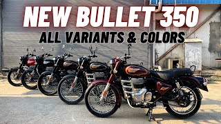 New 2024 Bullet 350  All Colors and Variants🔥 [upl. by Aennaej]