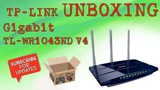 TPLINK Gigabit TLWR1043ND V4  UnboxingRO [upl. by Aneer532]