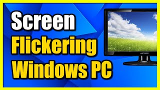 How to Fix Screen Blinking amp Flickering on Windows 11 Computer Fast Method [upl. by Yrannav]