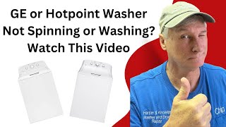 How To Fix a GEHotpoint Washing Machine Wont Spin or Wash Repair Guide [upl. by Pedroza]