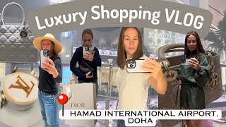 Luxury Shopping VLOG at Hamad International Airport Doha – DIOR Loro Piana Fendi Gucci and More [upl. by Shuma533]