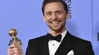 Tom Hiddleston  Golden Globes 2017  Full Backstage Interview [upl. by Herb191]