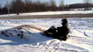 Super fast modified Kitty Cat snowmobile [upl. by Neraj82]