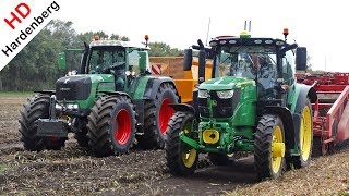 Harvesting Flower Bulbs  John Deere  Amac Elite  Fendt  Bloembollen rooien  Klaas Gootjes [upl. by Almeida]