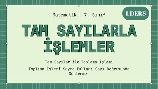 7 Sınıf Matematik I Tam Sayılarda İşlemler I 1Ders 2024 [upl. by Fine743]