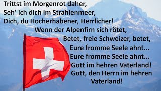 Nationalhymne der Schweiz Schweizerpsalm Chor [upl. by Aeniah]