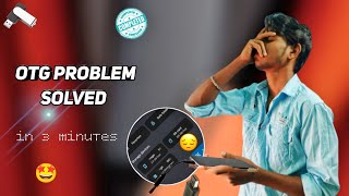 OTG cable connection problem solved 🤩  enable OTG problem in Telugu  USD not working [upl. by Ybot964]