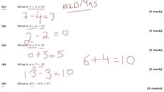 BIDMAS KS2 KS3 11 MATHS 13 MATHS GCSE 91 MATHS FOUNDATION TIER MATHS FUNCTIONAL SKILLS MATHS [upl. by Miller624]