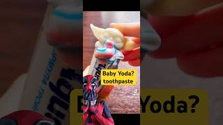 Baby Yoda toothpaste shorts lifehacks foryou funny deadpool deadpool [upl. by Katrinka]