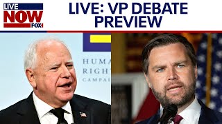 NEWS 101 VP Debate Previews Walz Vance to face off in VP debate tonight  LiveNOW from FOX [upl. by Elvira]