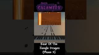 Terraria Calamity mod  Jungle Dragon theme Phase 2 part 9 Minecraft Noteblock shorts terraria [upl. by Lodnar57]