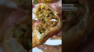 Bakery Style keema samosa recipe for Ramadan special 2024 🌙 short shorts keemasamosa [upl. by Enelrats24]