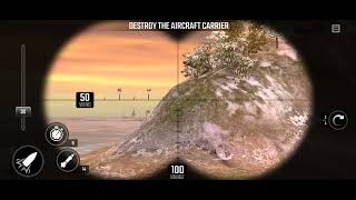 War Sniper Z13 Mission 31 Carrier Barrier Destroy The Aircraft Carrier [upl. by Suoiradal]