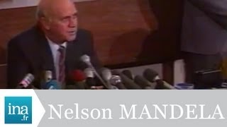 Frederik De Klerk annonce la libération de Nelson Mandela  Archive vidéo INA [upl. by Ozmo657]