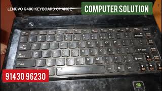 LENOVO G480 KEYBOARD CHANGE [upl. by Cuttler]