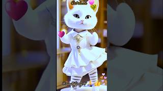 Cute cat dance video trending youtubeshorts shorts [upl. by Enytnoel]