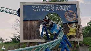 Pégase Express  POV  Parc Astérix  Gerstlauer  Tire Propelled Launch Family Coaster [upl. by Asuncion875]