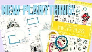 NEW Planything Winter Bliss Sticker Book amp Washi  Flip Through amp Plan With Me [upl. by Andriana316]