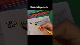 LAPOSTROFO SPIEGATO CON UNA STORIELLA quaderni scuolaprimaria maestra ortografia grammatica [upl. by Ailis]