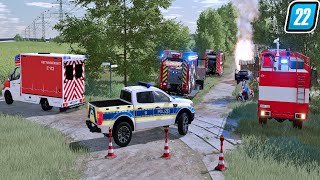 LS22  Feuerwehr Einsatz B2 Brand in Kandelin 🔥 [upl. by Nnaylrebmik671]