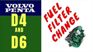 Fuel Filter Change  Volvo Penta D4 amp D6 [upl. by Reider]