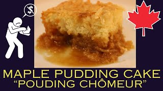 Andrés Pouding Chômeur  Canadian Maple Pudding Cake [upl. by Ilrebmyk]