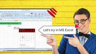 Add Date Picker Calendar DropDown in MS Excel  Add Calendar in MS Excel [upl. by Abihsat]