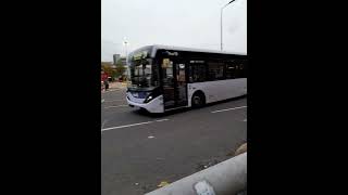 First Lanarkshire Enviro 200mmc SK68LZB departing Buchanan station on route 240 to Overtown [upl. by Dunstan591]