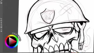 Sarge Skull with Sketchable [upl. by Koppel]