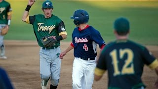 Tracy baseball blasts Beyer behind big inning [upl. by Annovoj249]