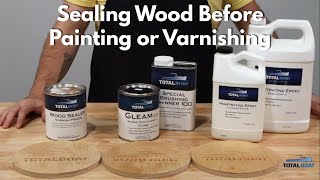 Sealing Wood for Varnish [upl. by Leziar]